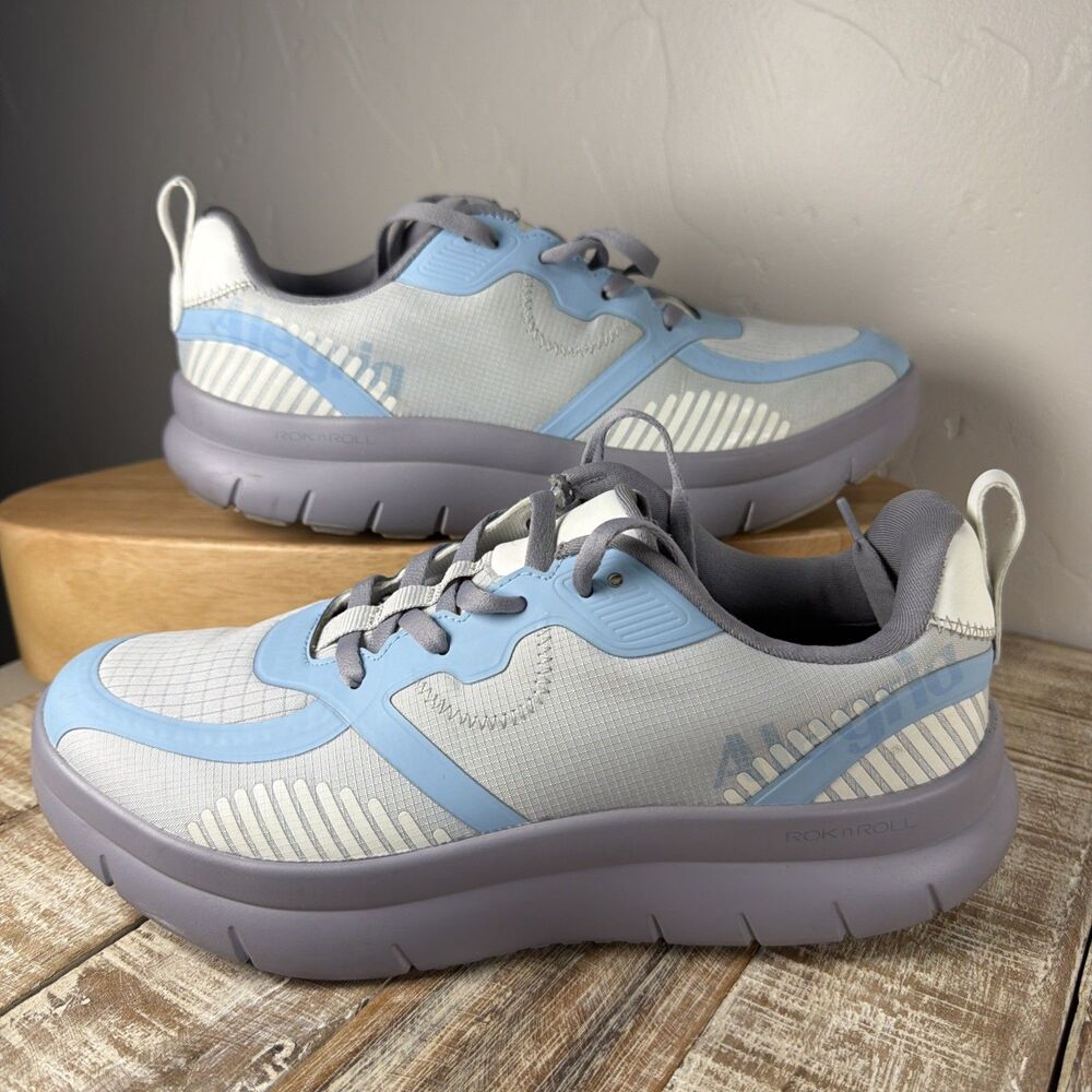 Alegria Sola Grey Blue Comfort Sneakers Size 40